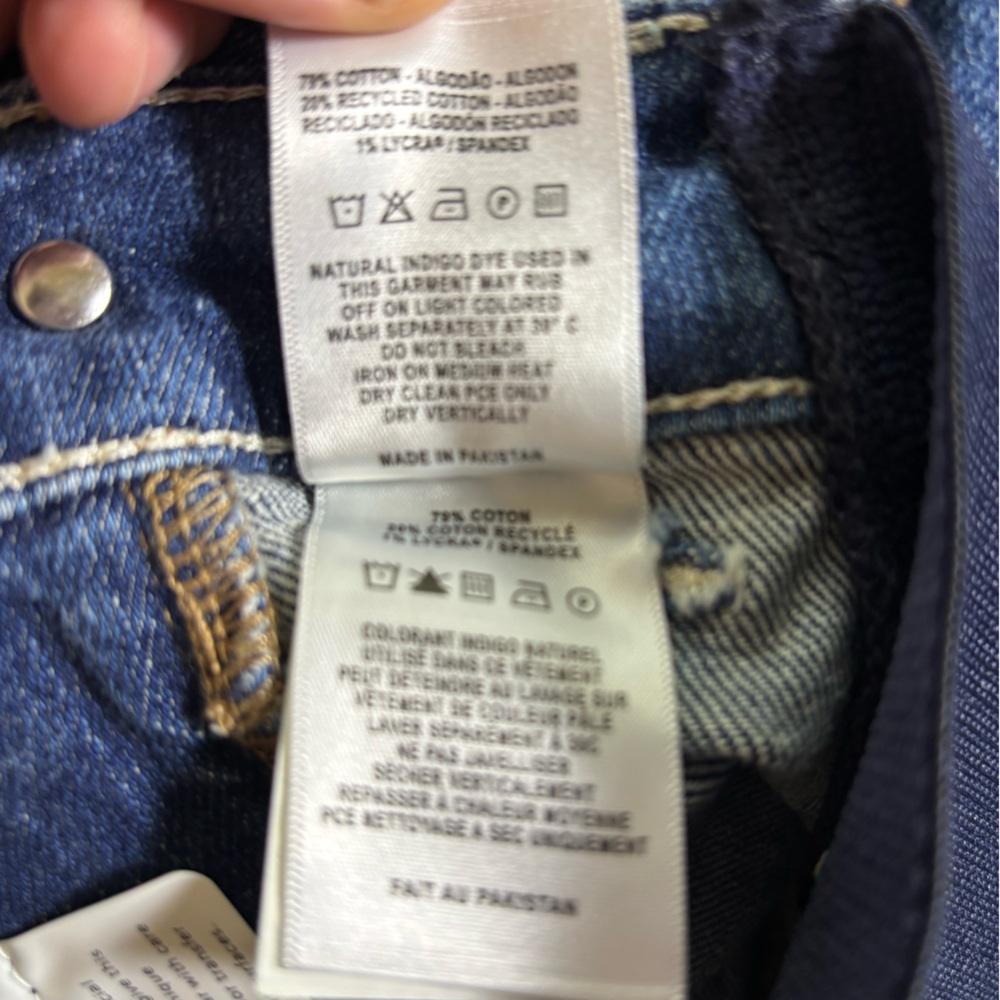 DL1961 Maternity Hepburn Wide Leg Jeans in east lake vintage wash, size 27 - Picture 9 of 11